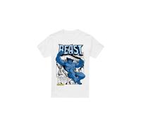(S, White) Marvel Mens X-Men Beast Comic T-Shirt