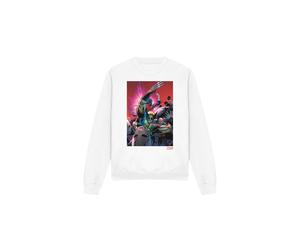 (S, White) Marvel Unisex Adult X-Men Wolverine Nightcrawler Comic Cover Sweatshirt