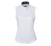 (S, White/Navy) Dublin Womens/Ladies Ria Sleeveless Competition Shirt