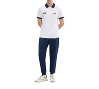 (S, White/Navy) Ellesse Mens Lessepsia Polo Shirt