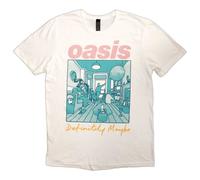 Oasis T-shirt – Definitely Maybe Illustration Colour – Unisex Short Sleeves White Small B500z