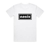 (S, White) Oasis Unisex Adult Decca T-Shirt