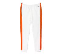 Lacoste Mens Tapered Leg Jogging Bottoms - White/Orange - White/Orange - S