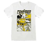 (S, White) Pokemon Unisex Adult Anime Style Cover T-Shirt