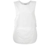 (S, White) Premier Ladies/Womens Pocket Tabard / Workwear (Pack of 2)
