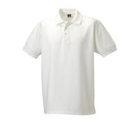 (S, White) Russell Mens Ultimate Classic Polo Shirt