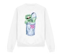 (S, White) Sesame Street Unisex Adult About That Street Life Sweatshirt