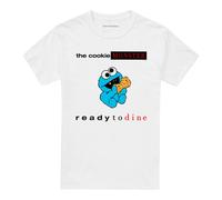(S, White) Sesame Street Unisex Adult Ready To Dine T-Shirt