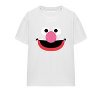 (S, White) Sesame Street Womens/Ladies Grover Face T-Shirt