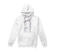 (S, White) SpongeBob SquarePants Mens Krusty Krab Menu Hoodie