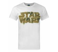 (S, White) Star Wars Mens Chewbacca Logo T-Shirt
