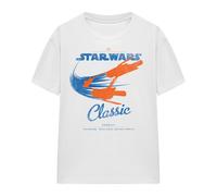 (S, White) Star Wars Womens/Ladies Classic T-Shirt