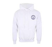 (S, White) The Simpsons Unisex Adult KrustyOs Hoodie