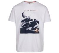 Trespass Mens Casual T-Shirt Short Sleeves and Quickdry with Graphic Sagnay White