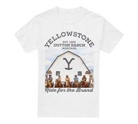 (S, White) Yellowstone Mens For the Brand T-Shirt