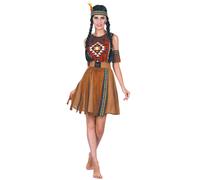 (S) Women's fringed Indian costume