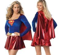 (S) Women's Supergirl Tv Show Costume Dress Cosplay Party Fancy Dress Up Outfit
