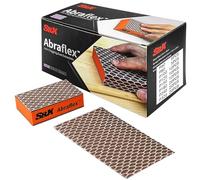 S&X 100-Pack Abraflex Sand Paper Assortment Sanding Sponge System, Coarse Medium Fine Sanding Block for Wood Furniture Wall Repair Drywall Metal, Washable and Reusable (Mixed Grit)
