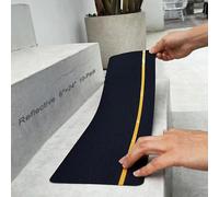 S&X Anti Slip Stair Treads, 10-Pack - 15cm x 61cm Pre-Cut Anti Slip Tape Outdoor Waterproof for All Slippery Surfaces - Weather Resistant Heavy Duty Non Slip Tape with Reflective Stripe