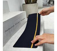 S&X Anti Slip Stair Treads 15-Pack - 15cm x 61cm Pre-Cut Anti Slip Tape Outdoor Waterproof for All Slippery Surfaces - Weather Resistant Heavy Duty Non Slip Tape with Reflective Stripe