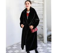 S-XXL Long Loose Winter Faux Fur Coat Casual Outdoor Fashion Wear For Women NEW