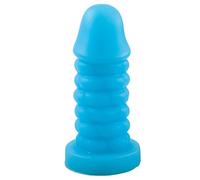 S-XXXL Huge Anal Dildos Soft Silicone Butt Plug Big Anal Plug with Suction Cup G-Spot/Prostate Massage 18+ Masturbate Sex Toys Blue XXL