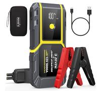 S ZEVZO H021 Car Jump Starter, Peak 5000A Jump Starter Battery Pack for Up to 10.0L Gas and 8.0L Diesel Engines, 12V Portable Jump Box with LCD Display, 3 Modes Flashlight and Protective Carrying Case