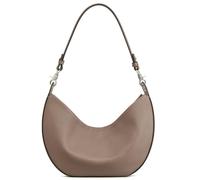 S-ZONE Soft Genuine Leather Hobo Shoulder Crossbody Bag for Women Crescent-shaped Handbag Purse Medium