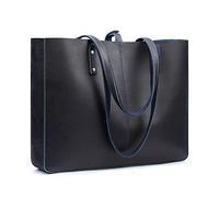 S-ZONE Women Vintage Crazy Horse Leather Tote Shoulder Bag Large Handbag Purse
