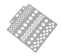 S04 Drawing Stencils PET Painting Templates for Cakes Pencil Art Projects | Flexible Plastic Sheets, Consistent Shapes, Versatile Patterns, Suitable, Students, Card Making and School Projects