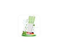 S1.0 3 Flavoured Air Inhaler Green Mint-Flavoured Anxiety Relief Habit Replacing Breathing Stick