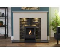 S1 Bio Ethanol Stove in Charcoal Grey OKO Bio Ethanol Fires Black One Size
