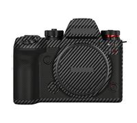 S1 II S1M2 Camera Skin Wrap Anti-Scratch Sticker Coat Vinly Protective Film Body Protector Decals Cover for Panasonic Lumix S1II S1 Mark II (Carbon Fiber Black)