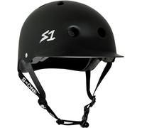 S1 Lifer Brim Helmet for Skateboarding, BMX, and Roller Skating - EPS Fusion Foam, CPSC & ASTM Certified - Black Matte Large (55.8 cm)