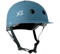 S1 Lifer Brim Helmet for Skateboarding, BMX, and Roller Skating - EPS Fusion Foam, CPSC & ASTM Certified - Grey Ocean Matte Medium (54.6 cm)