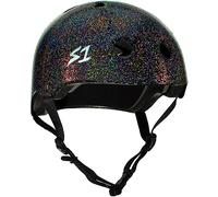 S1 Lifer Helmet for Skateboarding, BMX, and Roller Skating - EPS Fusion Foam, CPSC & ASTM Certified - Black Gloss Glitter X-Large (57.1 cm)