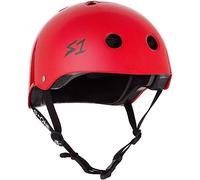 S1 Lifer Helmet for Skateboarding, BMX, and Roller Skating - EPS Fusion Foam, CPSC & ASTM Certified - Bright Red Gloss Medium (54.6 cm)
