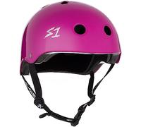 S1 Lifer Helmet for Skateboarding, BMX, and Roller Skating - EPS Fusion Foam, CPSC & ASTM Certified - Bright Purple Gloss Medium (54.6 cm)