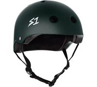 S1 Lifer Helmet for Skateboarding, BMX, and Roller Skating - EPS Fusion Foam, CPSC & ASTM Certified - Dark Green Matte Large (55.8 cm)