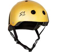 S1 Lifer Helmet for Skateboarding, BMX, and Roller Skating - EPS Fusion Foam, CPSC & ASTM Certified - Gold Mirror X-Small (52.1 cm)