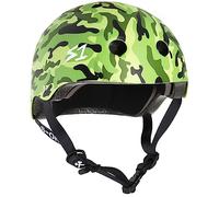 S1 Lifer Helmet for Skateboarding, BMX, and Roller Skating - EPS Fusion Foam, CPSC & ASTM Certified - Green Camo Matte Large (55.8 cm)