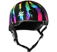 S1 Lifer Helmet for Skateboarding, BMX, and Roller Skating - EPS Fusion Foam, CPSC & ASTM Certified - Rainbow Swirl Small (53.3 cm)