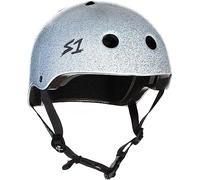 S1 Lifer Helmet for Skateboarding, BMX, and Roller Skating - EPS Fusion Foam, CPSC & ASTM Certified - White Gloss Glitter Large (55.8 cm)