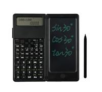 S10 FX-991MS Scientific Calculator with Writing Tablet,401 Function Engineering Scientific Calculator with LED Writing Pad,10+2 Display for School Offices Home,Black