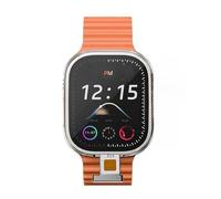 S10 Ultra 3 Smart Watch 2.2 inch Curved Amoled Screen 180° Rotary Camera Play Store Global Version Smartwatch GPS WIFI Sim Card (silver Orange,4GB 64GB)