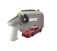 S100 1:64 Scale Mini RC Drift Car, 2.4G 4WD Full Proportional Steering RC Sport Car with LCD Controller, Portable Desktop Radiant RC Racing Toys for Hobbyist - RTR