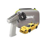 S100 1:64 Scale Mini RC Drift Car, 2.4G 4WD Full Proportional Steering RC Sport Car with LCD Controller, Portable Desktop Radiant RC Racing Toys for Hobbyist - RTR