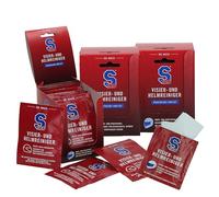 S100 Visor and Helmet Cleaner Cloth Set (30 Pieces) - Visor Cleaner for Motorcycle Helmet, Helmet Visor Cleaner + Free Sticker