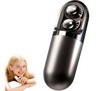 S13 Vibration Massage Bluetooth Headphones, Bluetooth 6.0 Wireless Sleep Earbuds, Invisible Ear Plugs for Side Sleepers, Relieves Stress for Sleeping on The Side, Provide Relaxation (Black)