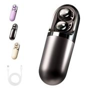 S13 Vibration Massage Bluetooth Headphones, Invisible Ear Plugs, Bluetooth 6.0 Wireless Sleep Earbuds, Provide Relaxation and Massage, for Sleeping Working Travel (Black)